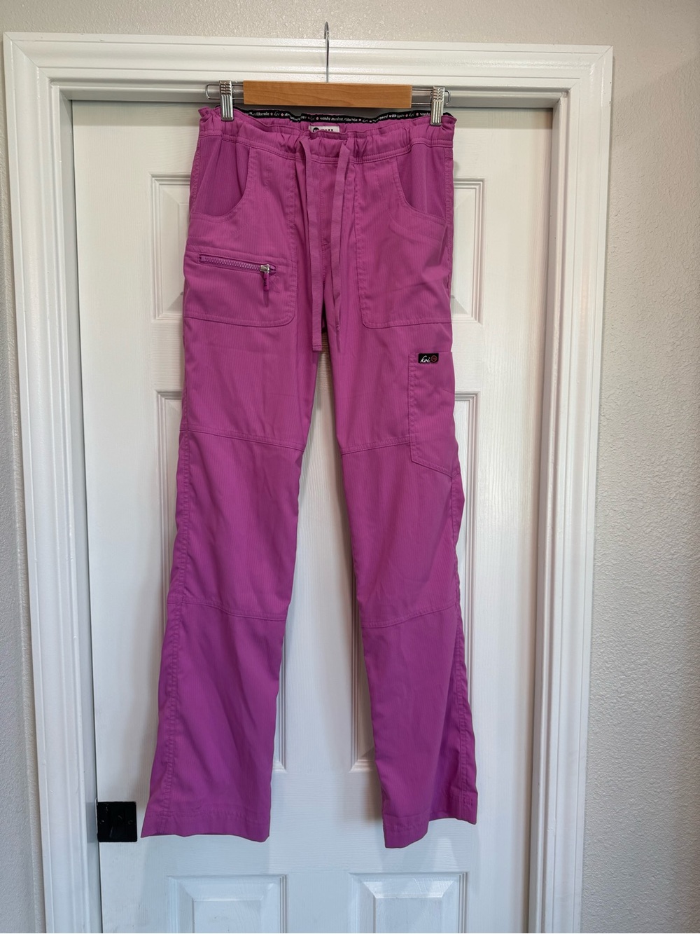 Koi Bright Pink Medical Scrub Tall Straight-Leg Pants